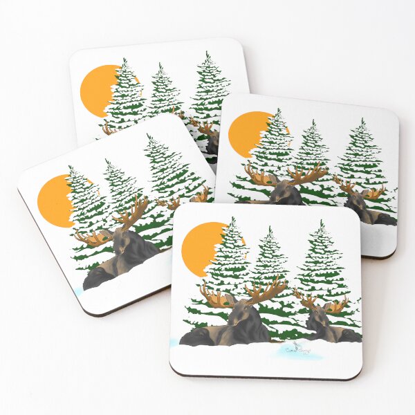 Item preview, The moose among the trees.  designed and sold by cameoivory.