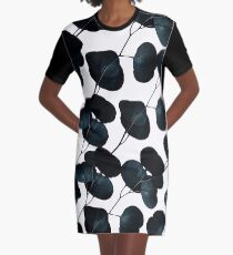 Vestido camiseta Hojas oscuras #redbubble #artforsale
