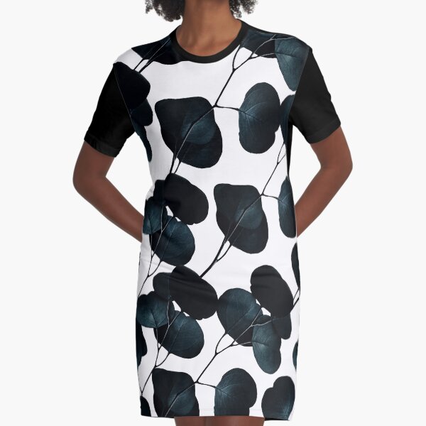 Dark Leaves #redbubble #artforsale Graphic T-Shirt Dress