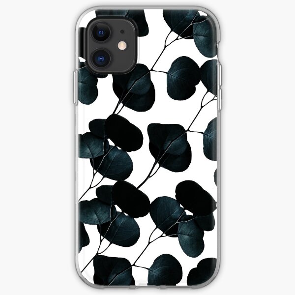 Dark Leaves #redbubble #artforsale iPhone Soft Case