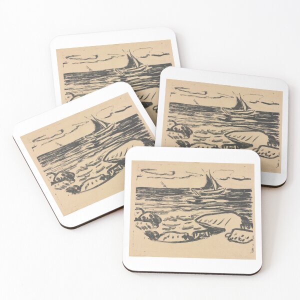Item preview, Ernst Ludwig Kirchner El mar cerca de Staberhuk (1908) designed and sold by TeeARTHY.