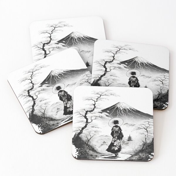 Item preview, A Geisha's Pilgrimage to Fuji designed and sold by BellasArtStudio.
