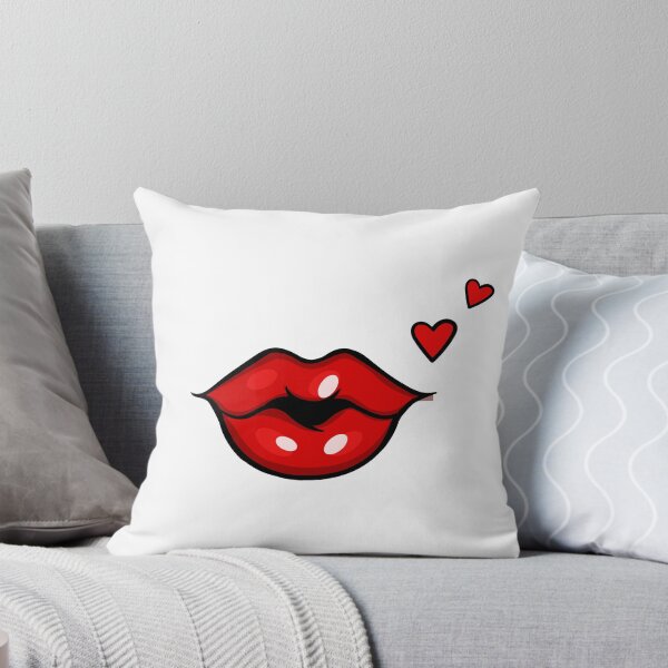 Item preview, Sassy lips with hearts designed and sold by anjanaartz.