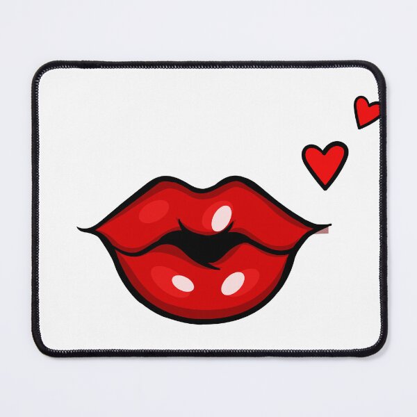 Item preview, Sassy lips with hearts designed and sold by anjanaartz.