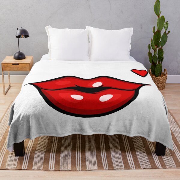 Item preview, Sassy lips with hearts designed and sold by anjanaartz.