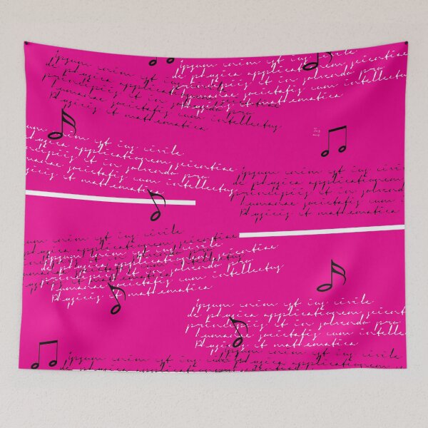 Item preview, Words and Music Notes patterns Pink designed and sold by bloodberi.