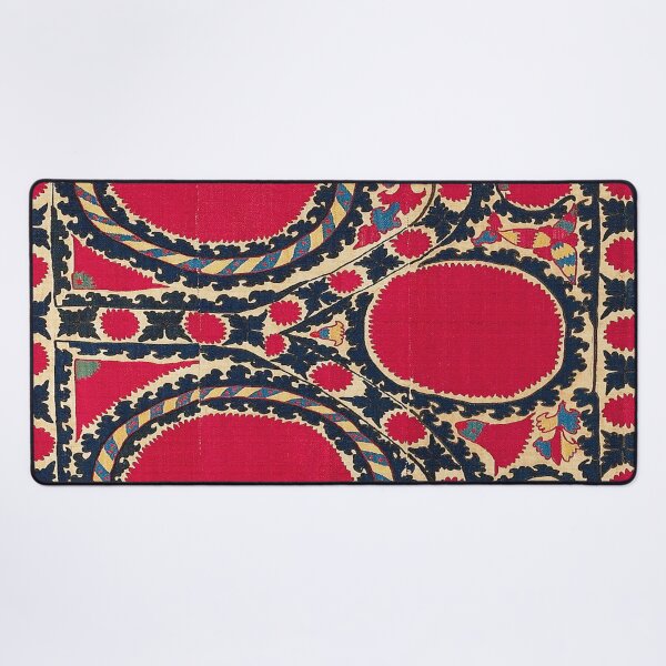 Item preview, Tashkent Uzbekistan Central Asian Suzani Embroidery Print designed and sold by Vicky Brago-Mitchell®.