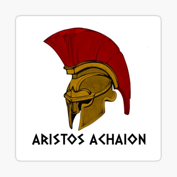 What Does Aristos Achaion Mean "Aristos Achaion" Sticker for Sale by kkerstingshop | Redbubble