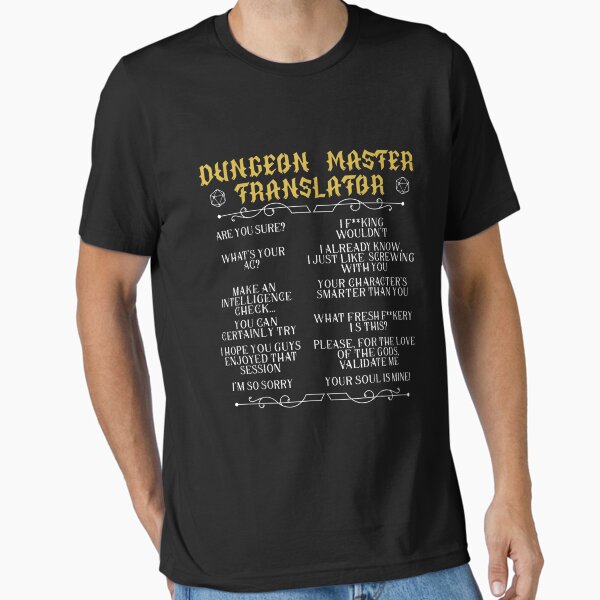 Item preview, Gaming Master Tabletop Board Game RPG Gamer Gaming Dungeon T-Shirt designed and sold by MCDOWELL1233.
