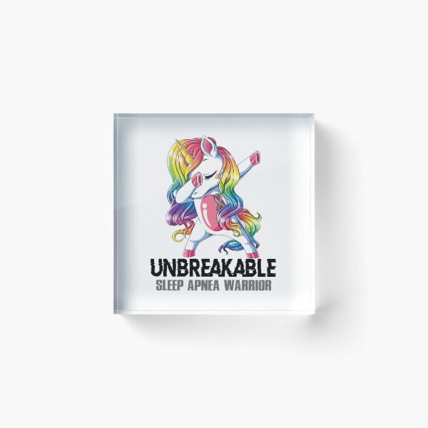 Item preview, Sleep Apnea Awareness - Unicorn Sleep Apnea Warrior Ribbon UNBREAKABLE designed and sold by Fernandezf.