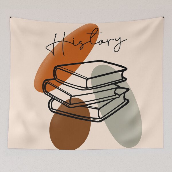 Item preview, History books time boho artwork  designed and sold by TipTopTapo.