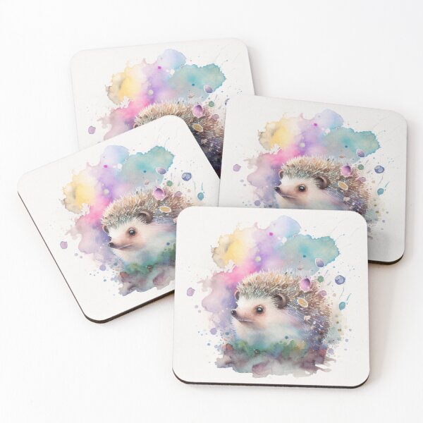 Item preview, Watercolor Hedgehog 1 designed and sold by Knot2Olde.