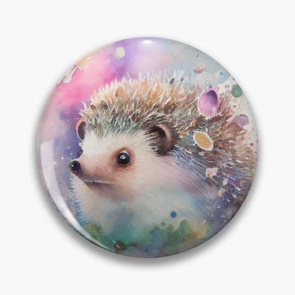 Item preview, Watercolor Hedgehog 1 designed and sold by Knot2Olde.