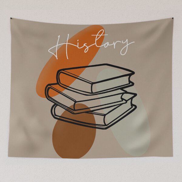 Item preview, History books time boho artwork  designed and sold by TipTopTapo.