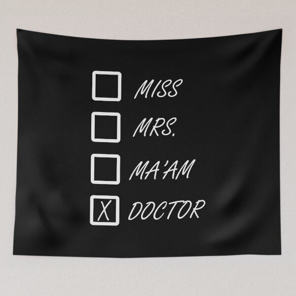 Item preview, Female Doctor Title Pronouns Checklist White Text designed and sold by M-L-Creations.