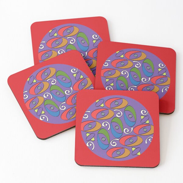 Item preview, Balance Pattern_Round_Purple_Red designed and sold by Mimi Huang.