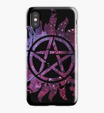 Supernatural Anti-Possession Galaxy Print iPhone Case