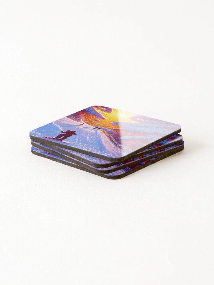 Thumbnail 4 of 5, Coasters (Set of 4), Sunset Ride designed and sold by ShredPow480.