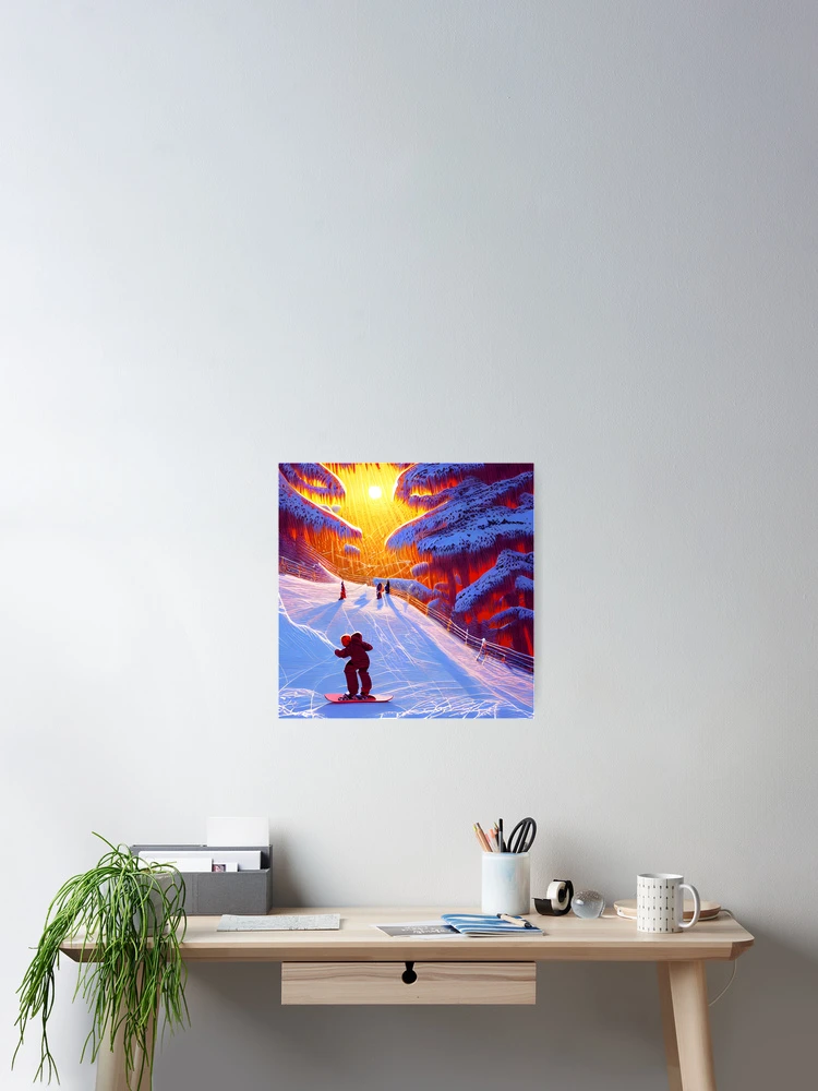 Thumbnail 2 of 3, Poster, Sunset Ride designed and sold by ShredPow480.