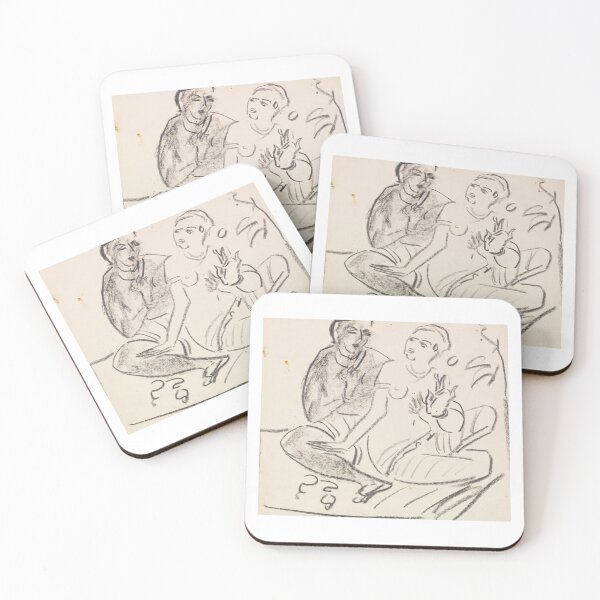Item preview, Ernst Ludwig Kirchner  Hockendes Paar (wohl nach Ajanta) (1910) designed and sold by TeeARTHY.