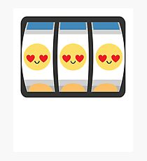 Slot Machine Emoji Photographic Print