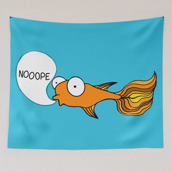 Item preview, Nope fish 2 designed and sold by Wasted Potential ink.