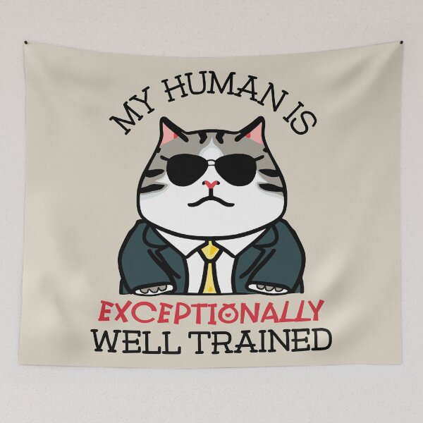 Item preview, Funny boss cat cartoon 3 designed and sold by i-cottagedesign.