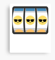 Slot Machine Emoji Canvas Print
