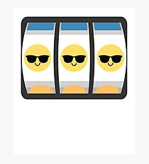 Slot Machine Emoji Photographic Print