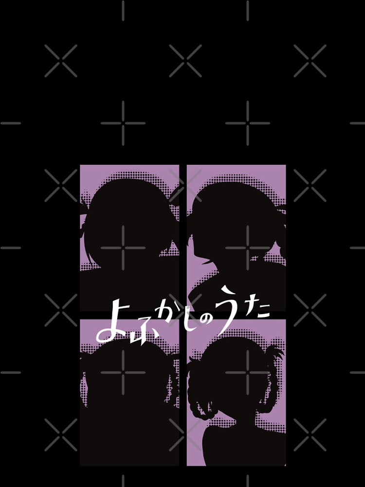 COTN3 Nazuna Nanakusa x Kou Yamori Call of the Night / Yofukashi no Uta  Couple Wallpaper Black and White Minimalist Vampire Anime Girls Characters  x Animangapoi August 2023 Sticker for Sale by