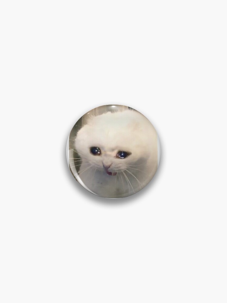 Sad Cat Meme Pins and Buttons for Sale