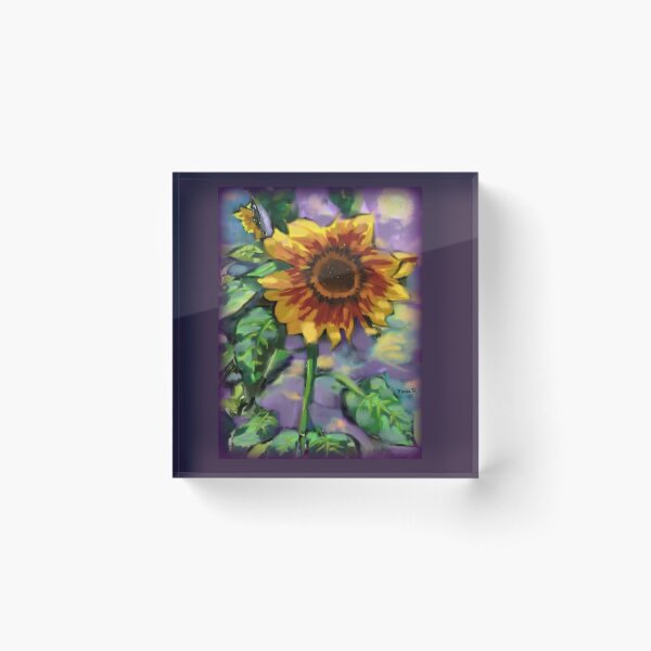 Item preview, Backyard Sunflower Impressionism designed and sold by oceanlady65.