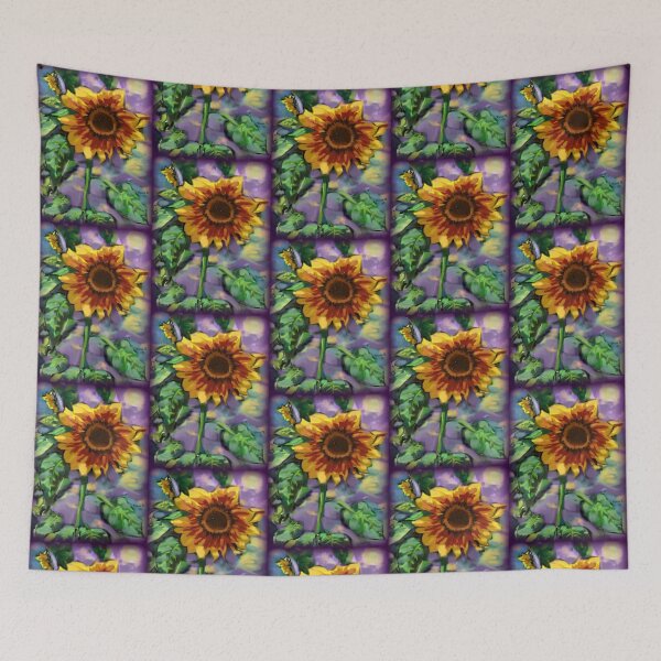 Item preview, Backyard Sunflower Impressionism designed and sold by oceanlady65.
