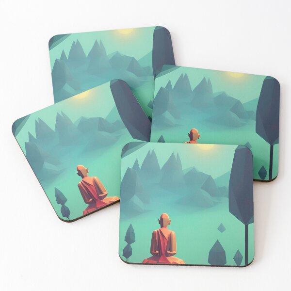 Item preview, Meditating Monk designed and sold by Purushya.