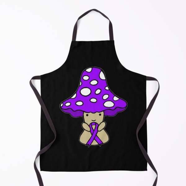 Item preview, Mushroom holding a big Awareness Ribbon (Purple) designed and sold by CaitlynConnor.