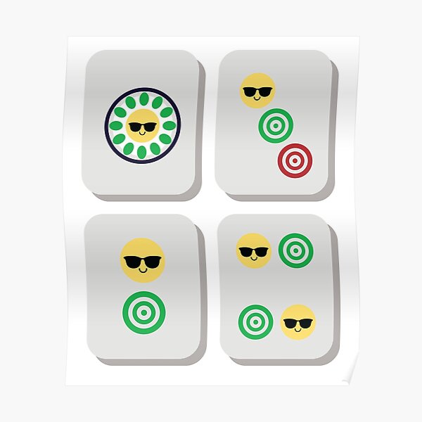 Mahjong Emoji Poster