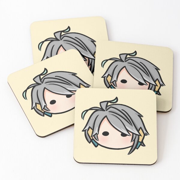 Item preview, Genshin Impact Alhaitham chibi head | Morcaworks designed and sold by Morcawork.