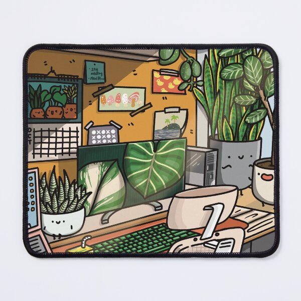 Item preview, Gamer Desk with Plants designed and sold by homebyfaith.