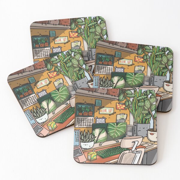 Item preview, Gamer Desk with Plants designed and sold by homebyfaith.