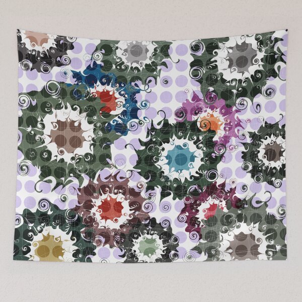 Item preview, flower swirl designed and sold by tangerinedusk.