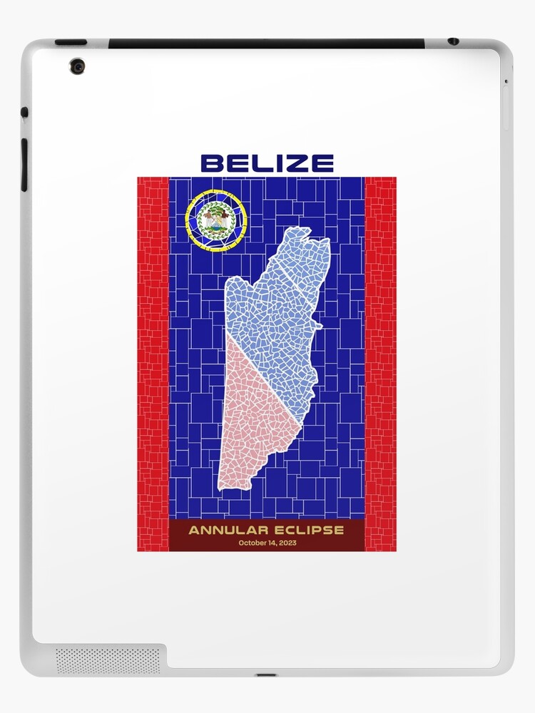 iPad Case & Skin, Belize Annular Eclipse 2023 designed and sold by Eclipse2024