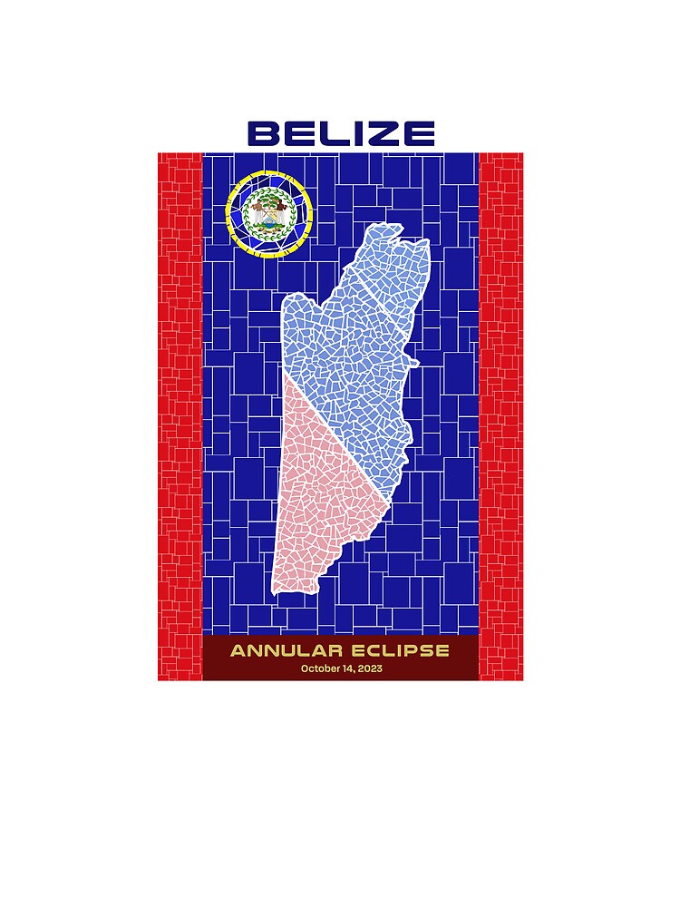 Thumbnail 3 of 3, Drawstring Bag, Belize Annular Eclipse 2023 designed and sold by Eclipse2024.