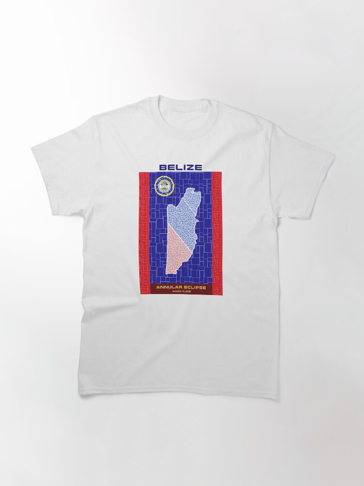 Thumbnail 3 of 7, Classic T-Shirt, Belize Annular Eclipse 2023 designed and sold by Eclipse2024.