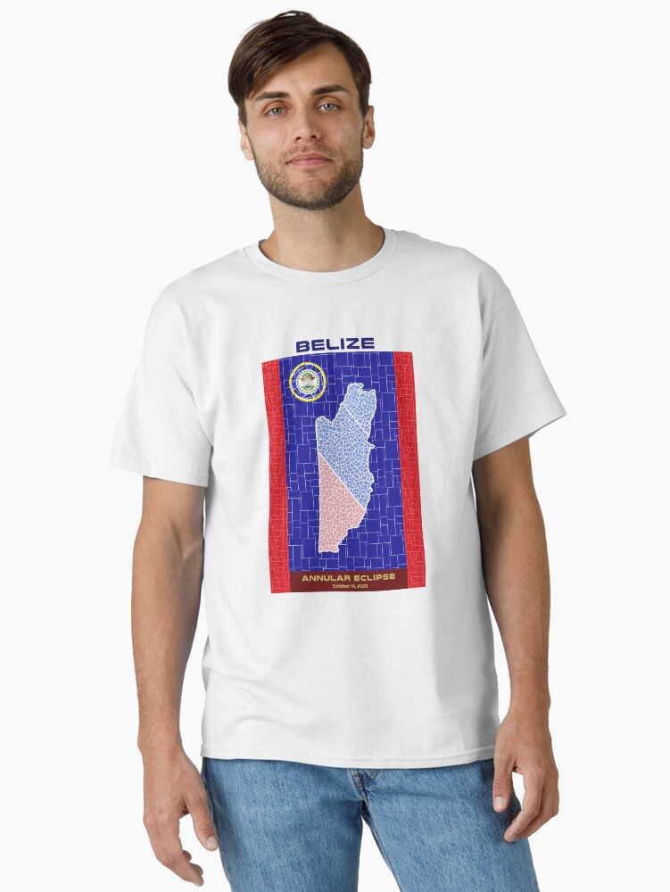 Thumbnail 1 of 7, Classic T-Shirt, Belize Annular Eclipse 2023 designed and sold by Eclipse2024.