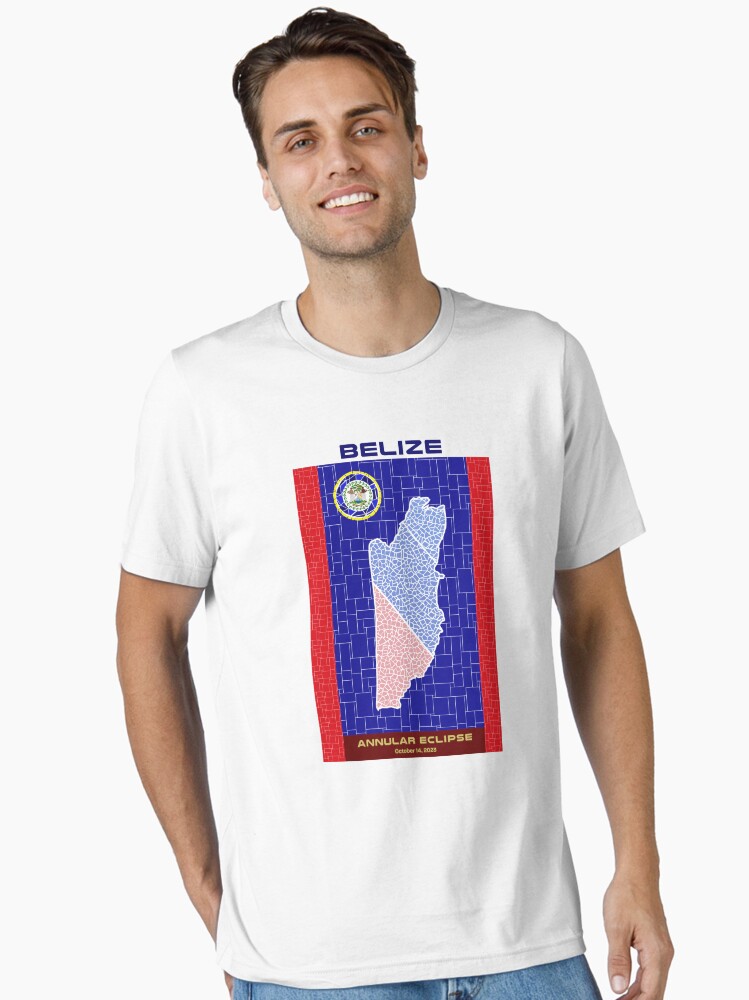 Thumbnail 1 of 7, Essential T-Shirt, Belize Annular Eclipse 2023 designed and sold by Eclipse2024.