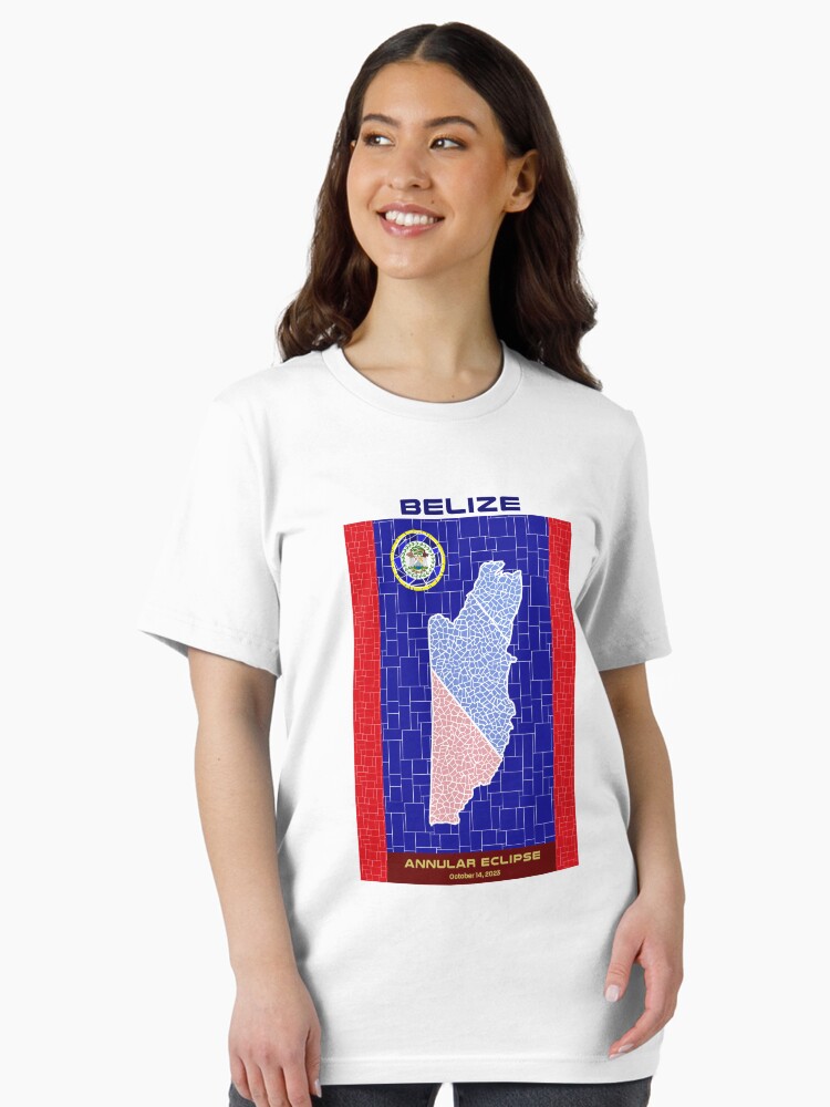 Thumbnail 2 of 7, Essential T-Shirt, Belize Annular Eclipse 2023 designed and sold by Eclipse2024.