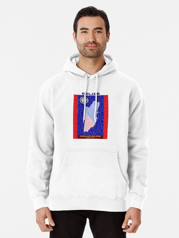 Thumbnail 1 of 5, Pullover Hoodie, Belize Annular Eclipse 2023 designed and sold by Eclipse2024.