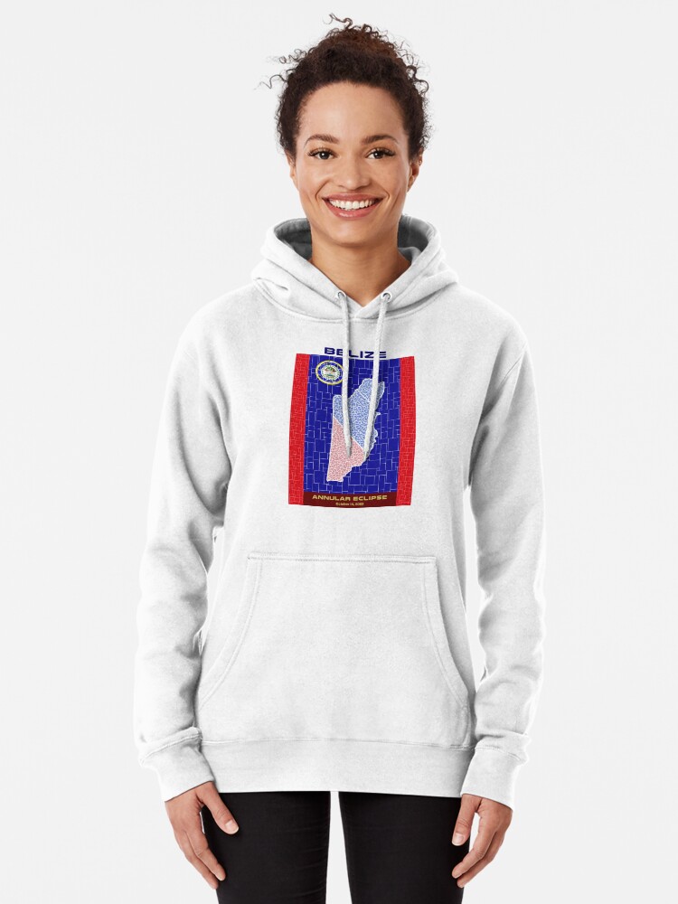 Thumbnail 2 of 5, Pullover Hoodie, Belize Annular Eclipse 2023 designed and sold by Eclipse2024.