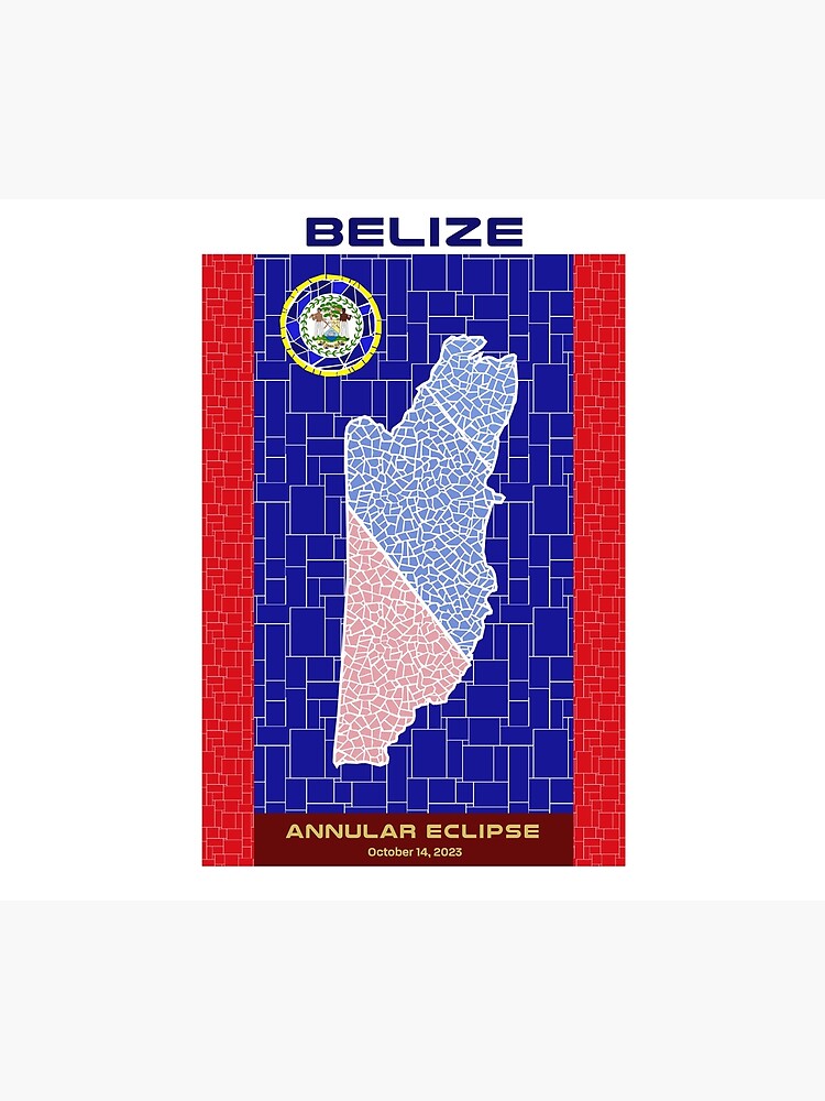 Thumbnail 5 of 5, Shower Curtain, Belize Annular Eclipse 2023 designed and sold by Eclipse2024.