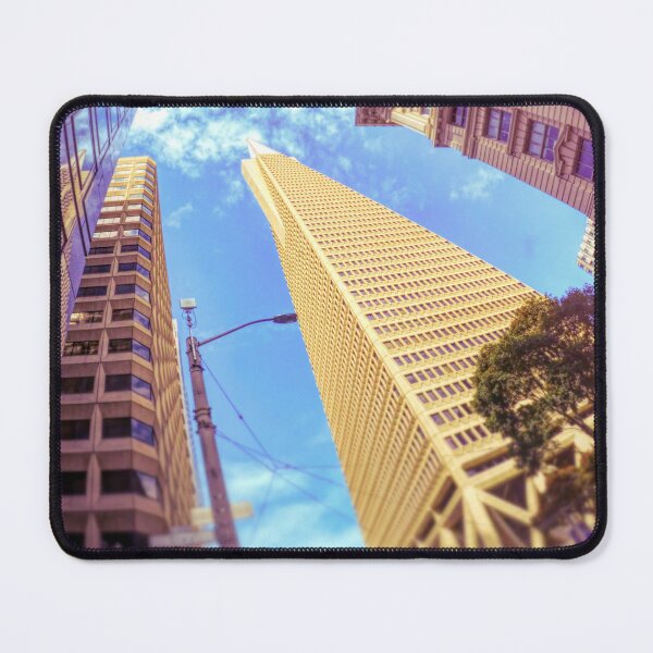 Item preview, Urban San Francisco fish-eye view of the Transamerica Building - downtown San Francisco designed and sold by PIXEL POP DESIGNS - Beyond the Norm!.